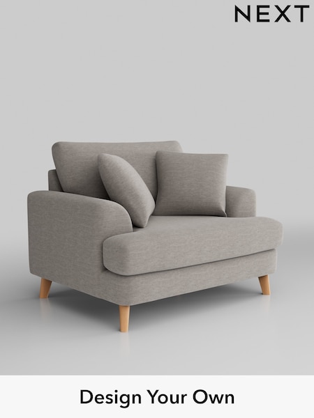 Fine Chenille Easy Clean/Light Steel Grey Parker (H35281) | £975