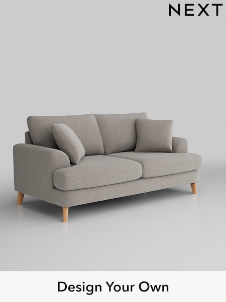 Fine Chenille Easy Clean/Light Steel Grey Parker (H35281) | £1,375