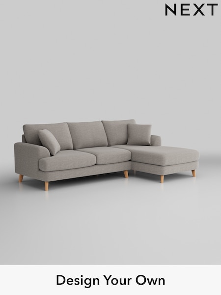Fine Chenille Easy Clean/Light Steel Grey Parker (H35281) | £2,150