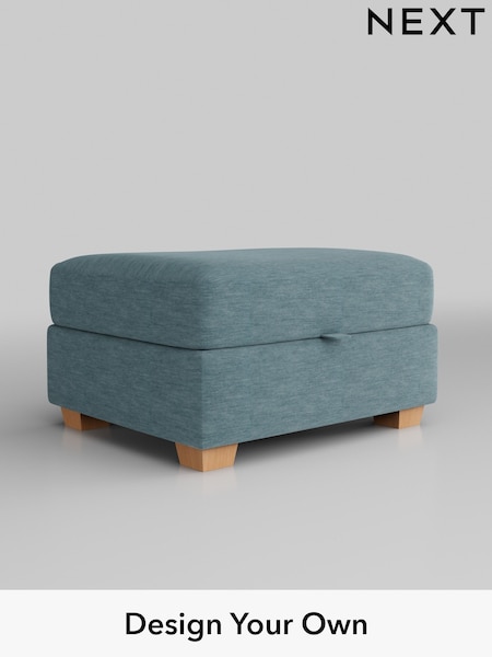 Fine Chenille Easy Clean/Mid Blue Heath Highback (H35283) | £475