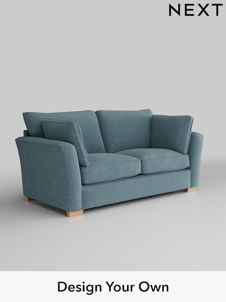 Fine Chenille Easy Clean/Mid Blue Heath Highback (H35283) | £1,225