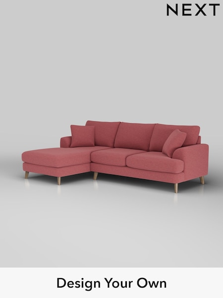 Fine Chenille Easy Clean/Mid Pink Parker (H35286) | £2,150