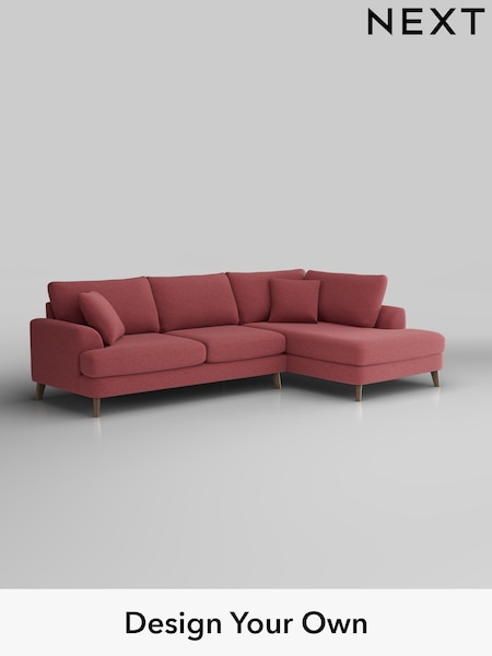 Fine Chenille Easy Clean/Mid Pink Parker (H35286) | £2,350