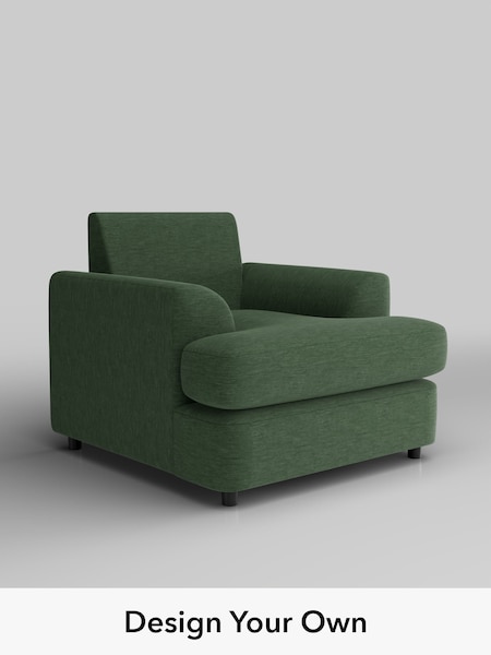 Fine Chenille Easy Clean/Mid Khaki Green Parker Platform (H35288) | £875