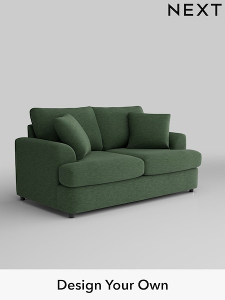 Fine Chenille Easy Clean/Mid Khaki Green Parker Platform (H35288) | £1,175
