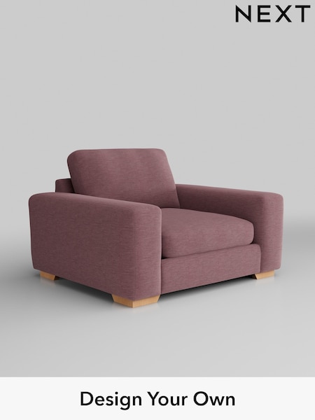 Fine Chenille Easy Clean/Mid Mulberry Purple Houghton Deep Sit (H35291) | £975
