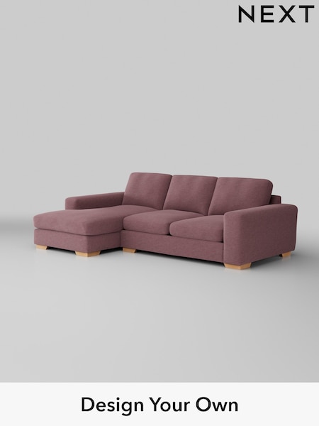 Fine Chenille Easy Clean/Mid Mulberry Purple Houghton Deep Sit (H35291) | £2,050