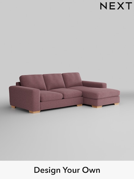Fine Chenille Easy Clean/Mid Mulberry Purple Houghton Deep Sit (H35291) | £2,050
