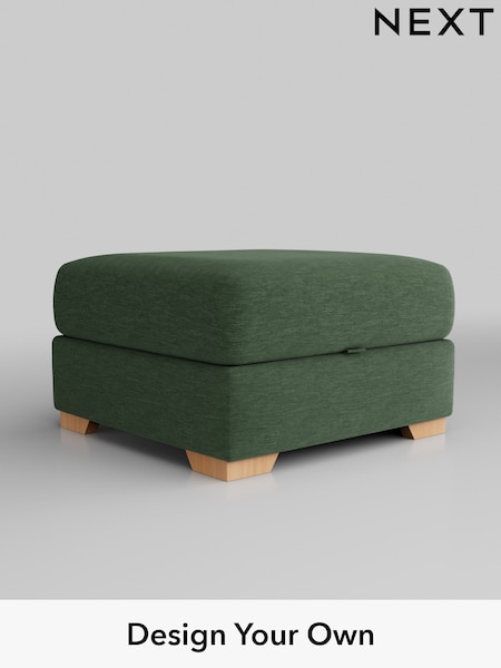 Fine Chenille Easy Clean/Mid Khaki Green Houghton Deep Relaxed Sit (H35292) | £499