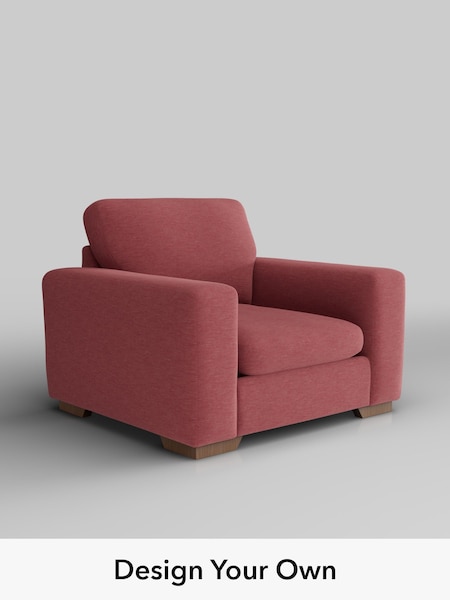 Fine Chenille Easy Clean/Mid Pink Houghton Deep Sit (H35295) | £875