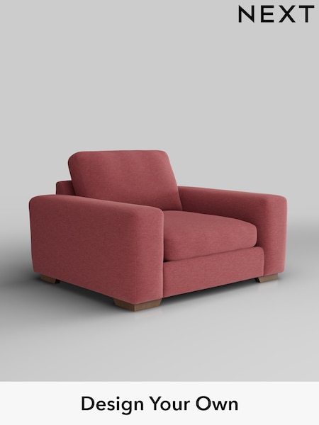 Fine Chenille Easy Clean/Mid Pink Houghton Deep Sit (H35295) | £975