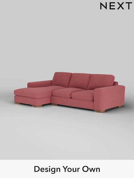 Fine Chenille Easy Clean/Mid Pink Houghton Deep Sit (H35295) | £2,050