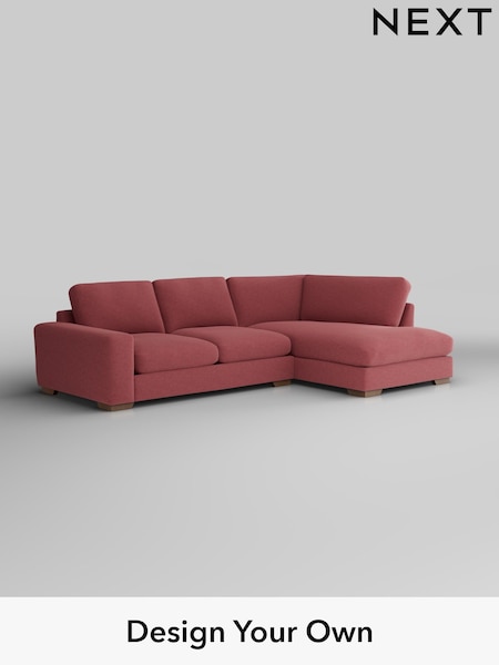 Fine Chenille Easy Clean/Mid Pink Houghton Deep Sit (H35295) | £2,199