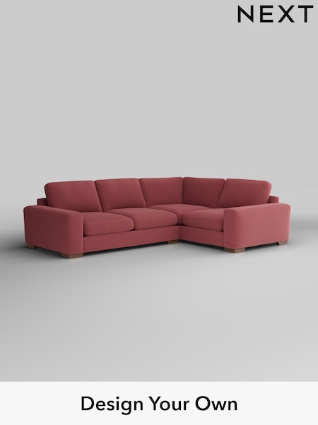 Fine Chenille Easy Clean/Mid Pink Houghton Deep Sit (H35295) | £2,575