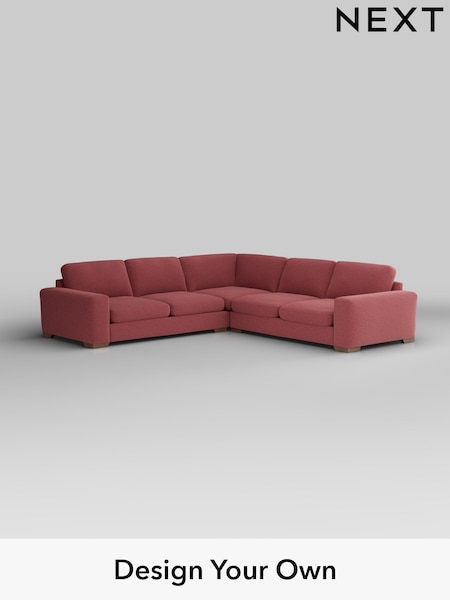 Fine Chenille Easy Clean/Mid Pink Houghton Deep Sit (H35295) | £2,875
