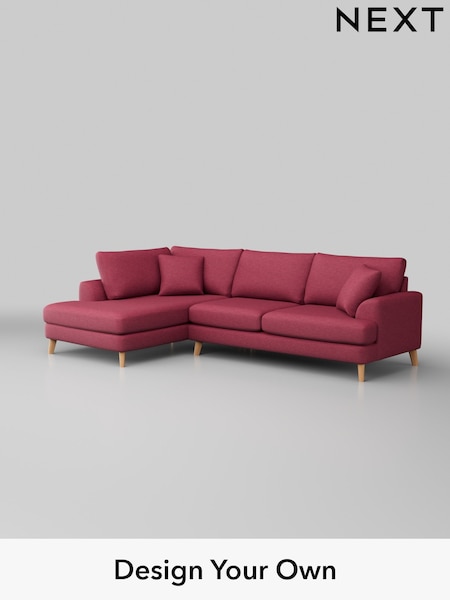 Fine Chenille Easy Clean/Mid Raspberry Pink Parker (H35297) | £2,350