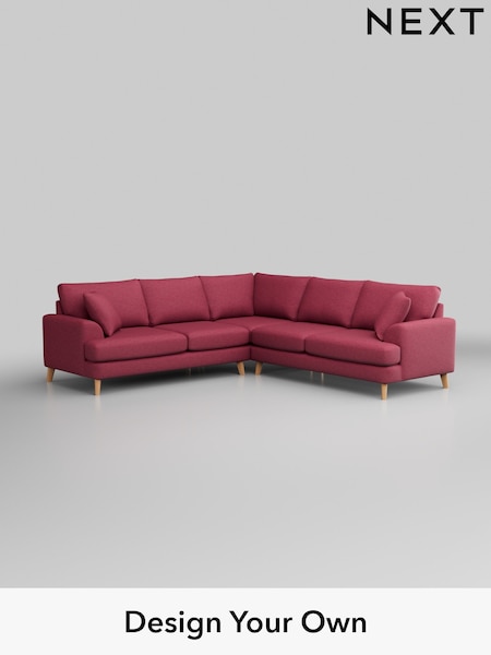 Fine Chenille Easy Clean/Mid Raspberry Pink Parker (H35297) | £2,725