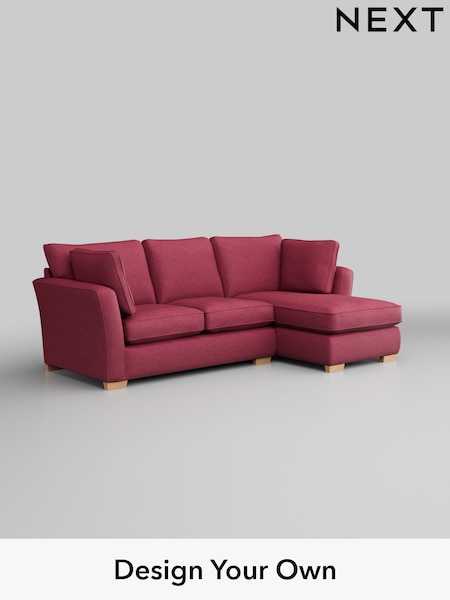 Fine Chenille Easy Clean/Mid Raspberry Pink Heath Highback (H35298) | £1,899