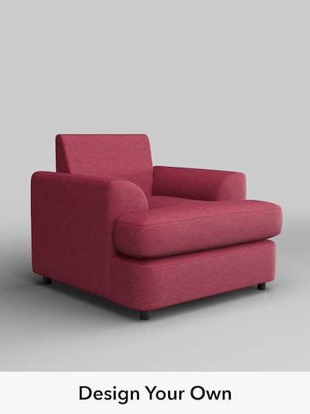 Fine Chenille Easy Clean/Mid Raspberry Pink Parker Platform (H35302) | £875