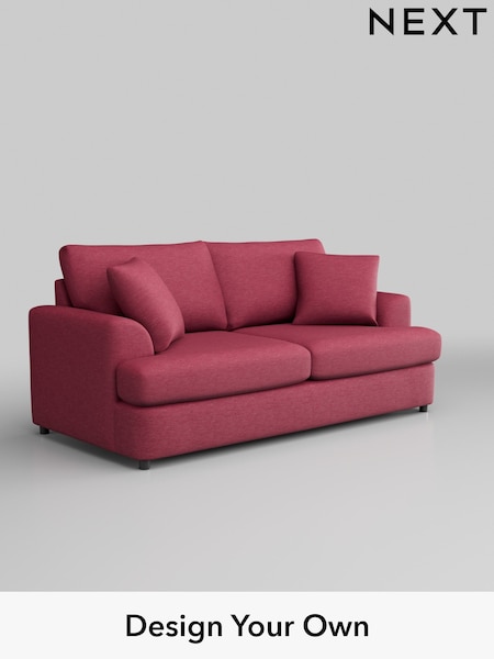 Fine Chenille Easy Clean/Mid Raspberry Pink Parker Platform (H35302) | £1,275