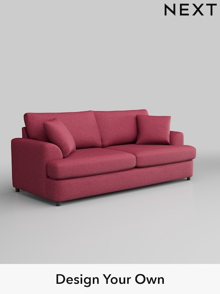 Fine Chenille Easy Clean/Mid Raspberry Pink Parker Platform (H35302) | £1,375