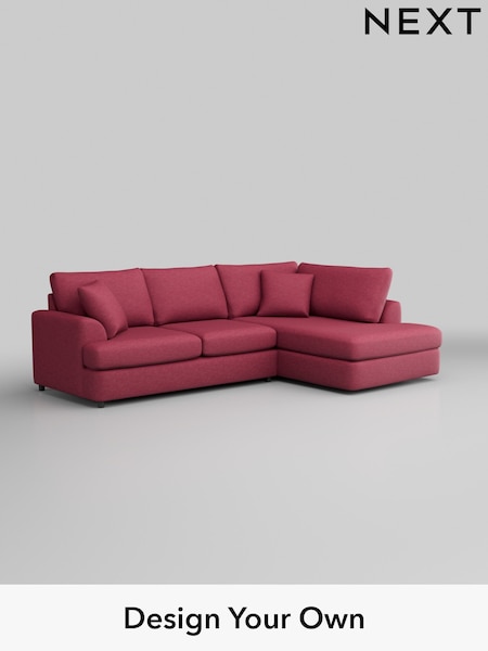 Fine Chenille Easy Clean/Mid Raspberry Pink Parker Platform (H35302) | £2,250