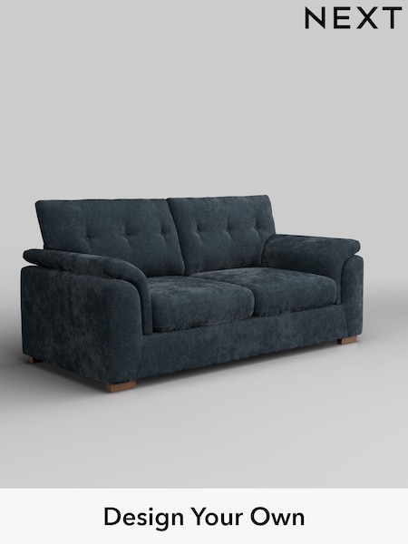 Distressed Velour/Midnight Blue Hayden Buttoned Back (H35303) | £1,225
