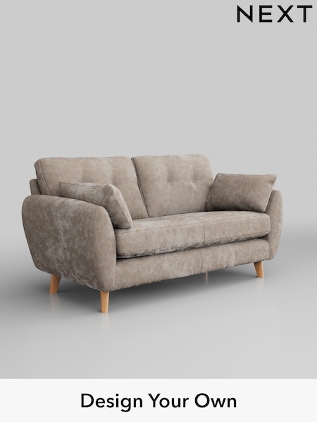 Distressed Velour/Mid Natural Wilson Buttoned Back (H35313) | £950