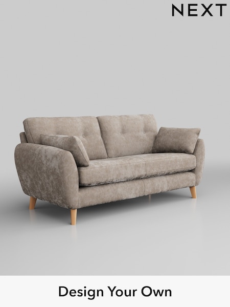 Distressed Velour/Mid Natural Wilson Buttoned Back (H35313) | £1,050