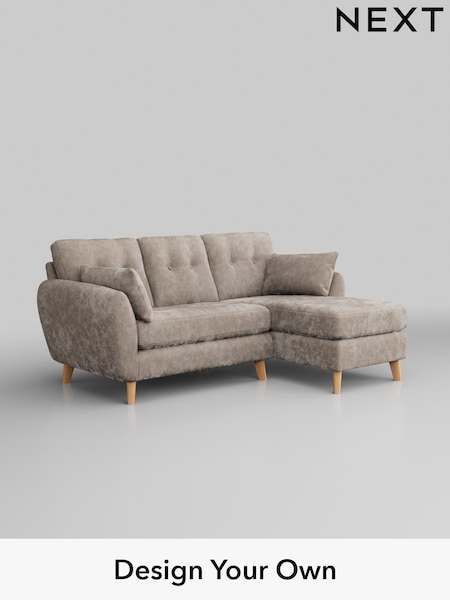 Distressed Velour/Mid Natural Wilson Buttoned Back (H35313) | £1,575
