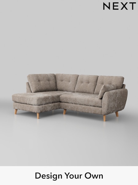 Distressed Velour/Mid Natural Wilson Buttoned Back (H35313) | £1,675