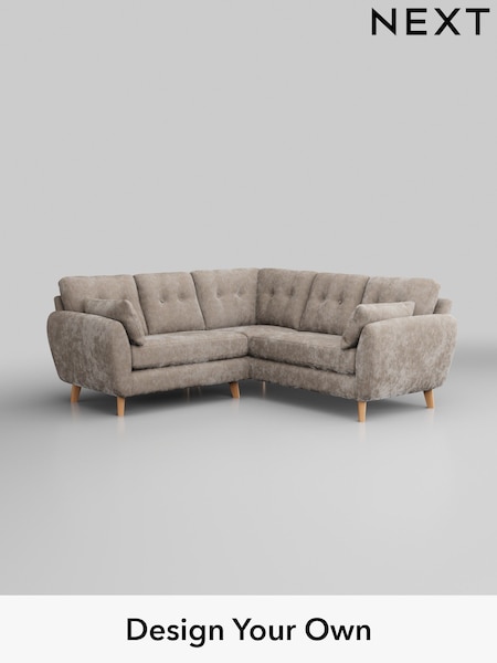 Distressed Velour/Mid Natural Wilson Buttoned Back (H35313) | £1,650