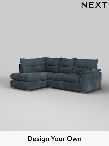 Distressed Velour/Midnight Blue Hayden Highback (H35315) | £1,825