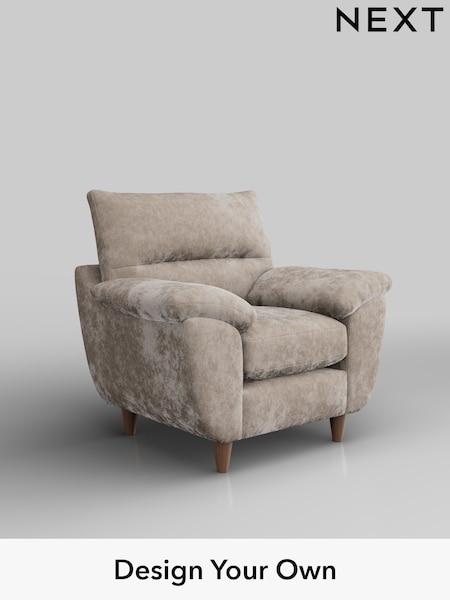 Distressed Velour/Mid Natural Elliot Highback (H35316) | £675