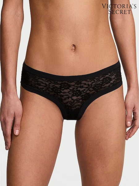 Victoria's Secret Black Cheeky Lace Knickers (H35320) | £9