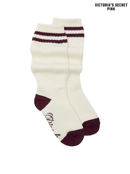 Victoria's Secret PINK Winter White Slouch Socks (H35321) | £16