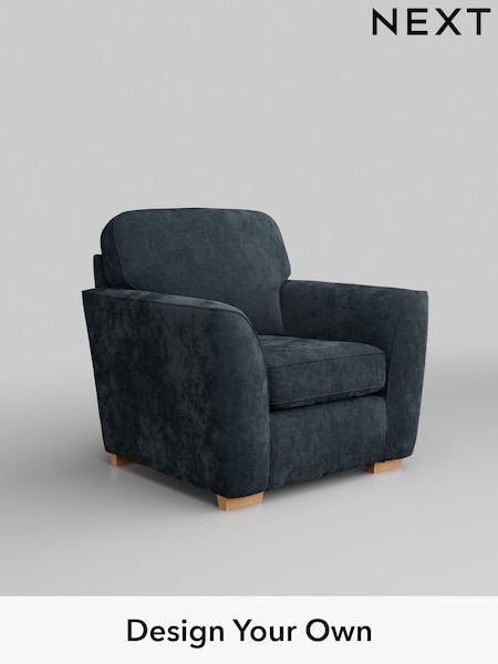 Distressed Velour/Midnight Blue Malvern (H35329) | £625