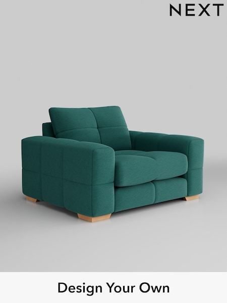 Fine Chenille Easy Clean/Dark Juniper Green Brooke Deep Sit (H35352) | £1,325
