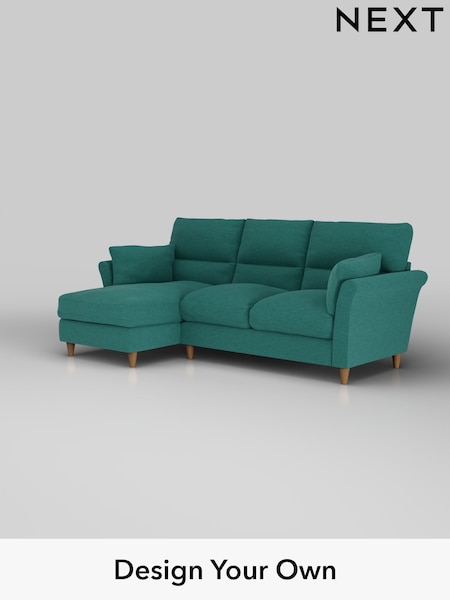 Fine Chenille Easy Clean/Dark Juniper Green Hartley Highback Relaxed Sit (H35353) | £1,950