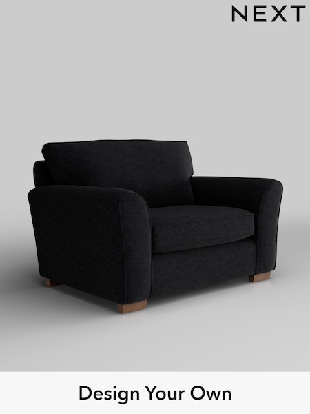 Fine Chenille Easy Clean/Black Michigan Ii (H35359) | £725