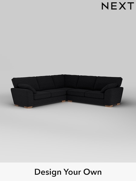 Fine Chenille Easy Clean/Black Stamford (H35361) | £2,550