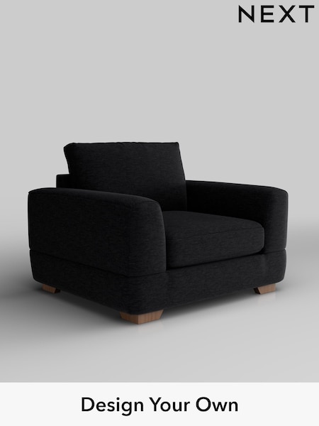 Fine Chenille Easy Clean/Black Clayton (H35364) | £850