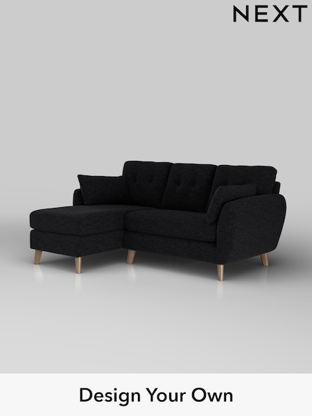 Fine Chenille Easy Clean/Black Wilson Buttoned Back (H35366) | £1,575