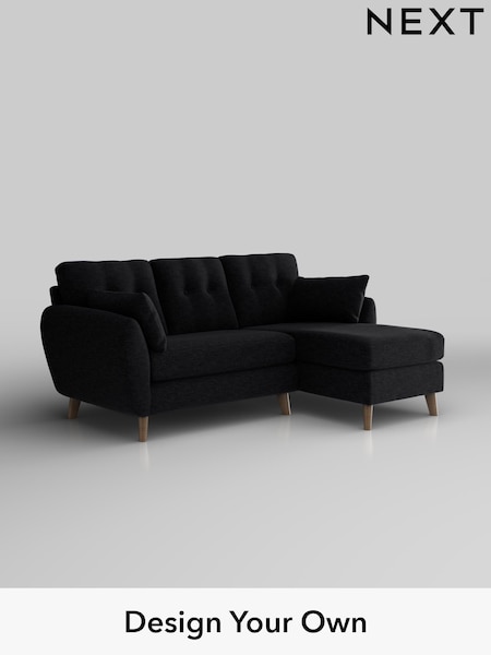 Fine Chenille Easy Clean/Black Wilson Buttoned Back (H35366) | £1,575