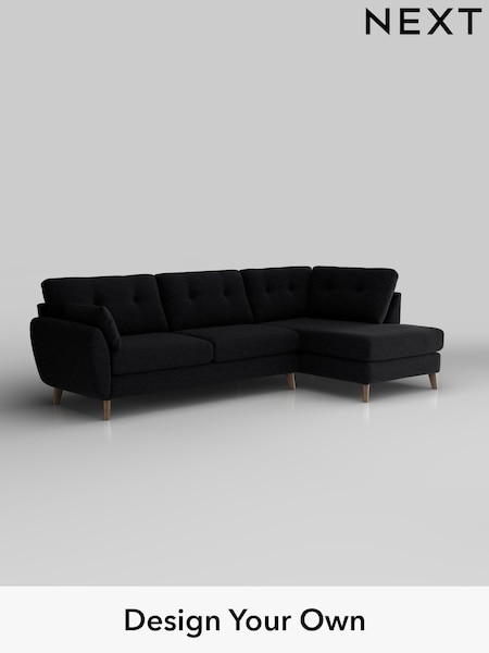 Fine Chenille Easy Clean/Black Wilson Buttoned Back (H35366) | £1,775