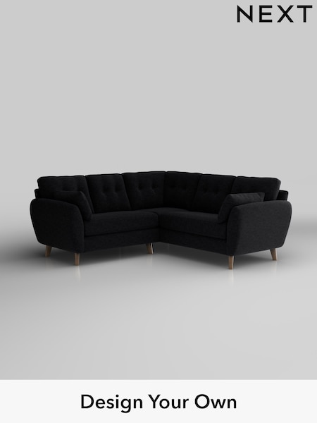 Fine Chenille Easy Clean/Black Wilson Buttoned Back (H35366) | £1,650