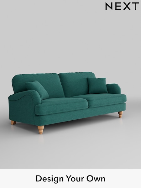 Fine Chenille Easy Clean/Dark Juniper Green Lilly Ii (H35367) | £1,050