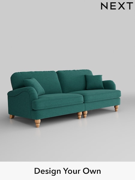 Fine Chenille Easy Clean/Dark Juniper Green Lilly Ii (H35367) | £1,150