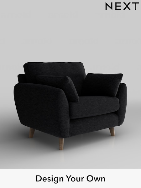 Fine Chenille Easy Clean/Black Wilson (H35368) | £650