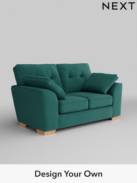 Fine Chenille Easy Clean/Dark Juniper Green Stamford Buttoned Back (H35370) | £1,099